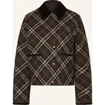 Dámská bunda Burberry Dámská Prošívaná Bunda Oldham, tmavě hnědá / černá /...