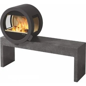 Krbová kamna Nordpeis Me Bank standard s bočním prosklením lavice bez zásuvek