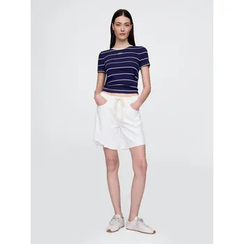 Dámské tričko GAP Dámské Crop tričko s logem 637782-04 Velikost: L Tričko zdarma při nákupu nad 3000,-!