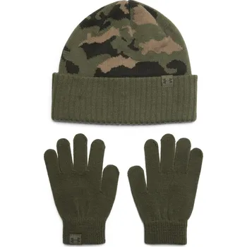 Čepice Dětská čepice Under Armour B BEANIE/GLOVE COMBO zelená 1386641-390
