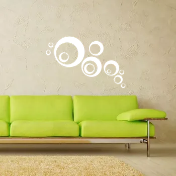 samolepka Sablio Samolepka na zeď: Bubliny bolia