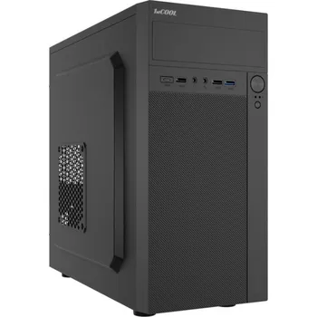 PC skříň 1stCOOL skříň STEP Premium, micro tower, AU, USB 3.0, USB-C, 1x 120mm + 1x 80mm Fan, černá