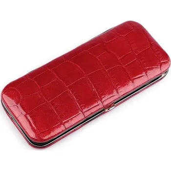 Solingen sada na manikúru v koženém pouzdře Červená Solingen 97k-cube