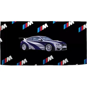 Osuška Sablio Ručník MPERFORMANCE sportovní auto - 30x50 cm