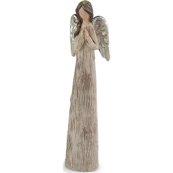 Vánoční dekorace Dekorace anděl, střední, 3 šedokrémová