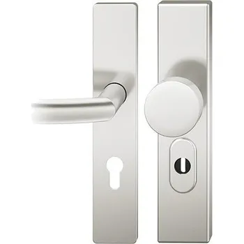 FSB 73 7376 bezpečnostní kování, klika/koule, 4. bezp. třída Eloxovaný hliník, 72 mm, Se štítkem