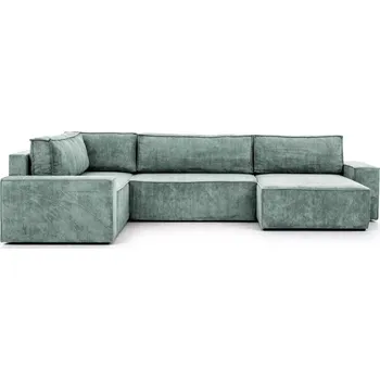 Sedací souprava Pravostranná rohová sedací souprava Flabio U s rozkládací funkcí DL a úložným prostorem na lůžkoviny - Meble Bogart lincoln 75 387x90 cm