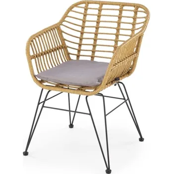 Jídelní židle Židle K541 přírodní / černá / šedá - Halmar 55x72 cm