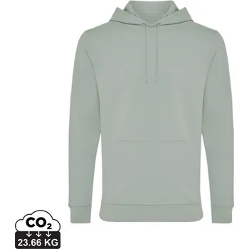 Pánská mikina Mikina s kapucí IQONIQ Jasper z recykl. bavlny - Iceberg Green / L