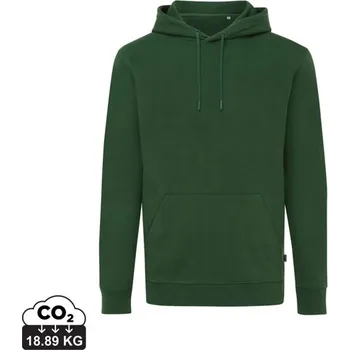 Pánská mikina Mikina s kapucí IQONIQ Jasper z recykl. bavlny - Forest Green / S