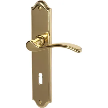 Dveřní kování Štítkové kování Südmetall Lucia-LS, Variostar klika / klika, Obyčejný klíč