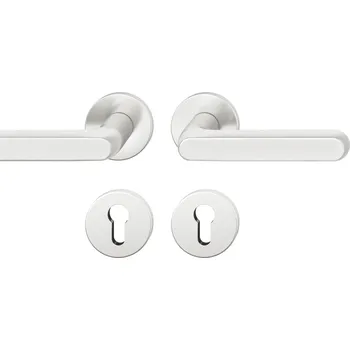 Dveřní kování Kování FSB 12 1246 ASL Eloxovaný hliník, klika / klika, Cylindrická vložka