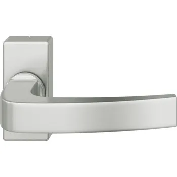 Dveřní kování FSB 09 1163, hranatá, klika na úzké rozetě Eloxovaný hliník