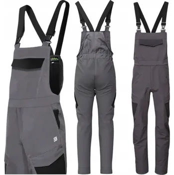 Pracovní obuv Pánské pracovní kalhoty s laclem Bosafety Comfort šedo/černé, velikost 52