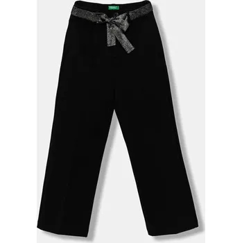 Dětské kalhoty United Colors of Benetton černá barva, 43ZGCF053 43ZGCF053.G.seasonal 99X, vel. 130