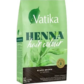 Barva na vlasy Dabur Vatika Henna černá hnědá barva na vlasy (60 g)