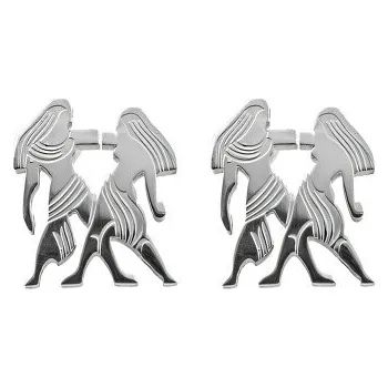 Náušnice Náušnice Dvojčata, stříbrné, design tanečního páru, elegantní pro každodenní nošení i speciální příležitosti