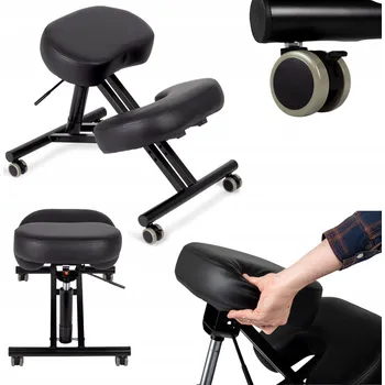 Klekačka Habys černá, čalounění Comfy Base, nastavitelná výška