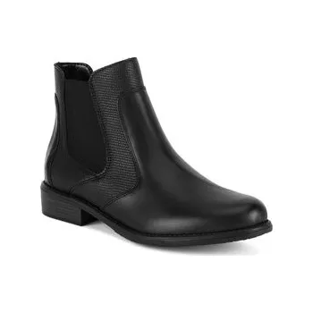 Dámské kozačky Polokozačky Remonte D0F70-01 Černá 38