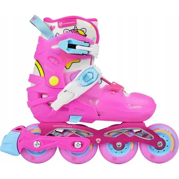 Kolečkové brusle Kolečkové Brusle pro dívku Kolečkové Brusle s regulací Flying Eagle S6 pro růžové 28-32