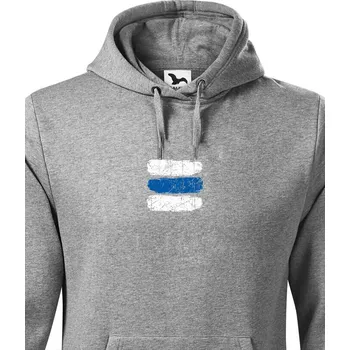 Pánská mikina Pánská mikina Turistická značka - modrá, Barva Tmavý melír, Velikost 4XL, Canvas Pánská mikina Bezvatriko.cz 2079