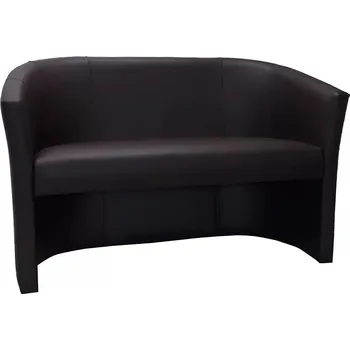 Křeslo Dvojsed ecokůže černá CLUB