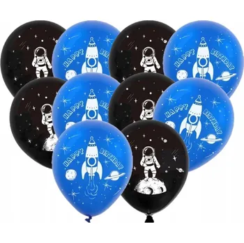 Balónek SADA BALÓNKŮ LATEXOVÉ BALÓNKY VESMÍR NAROZENINY