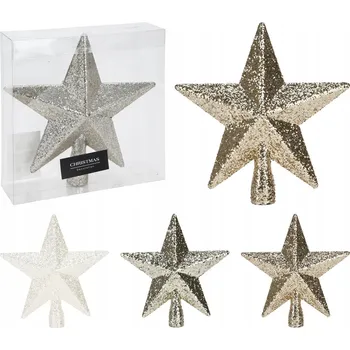 Vánoční dekorace Špičky na stromeček Hvězda 19 cm 1 ks