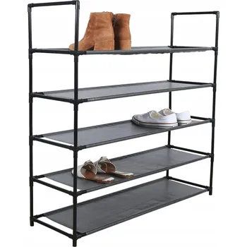 Botník Kondela 86 x 89 x 28 cm černý