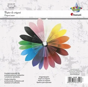 Obraz Origami papír 20x20 Titanum 100 listů 1 g/m2