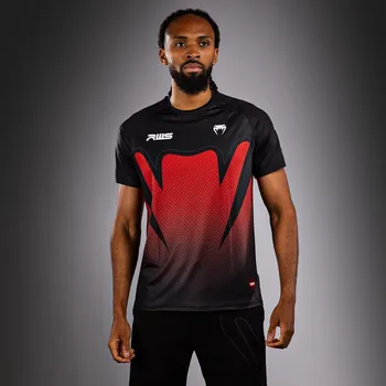 Pánské tričko Pánské sportovní Dry Tech triko Venum x RWS 2.0 - Black/Red Velikost: S