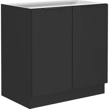 Kuchyňská skříňka Kuchyňská skříňka Kondela černá 52 x 80 x 82 cm, barva čela: černá