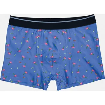 Boxerky Pánské boxerky s palmičkami v lila barvě, VELIKOST 2XL