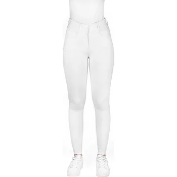 Jezdecké kalhoty EQUITHÈME Rajtky Mila Equithème, s gripem, dámské, bílé 36