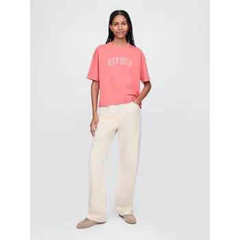 Oblečení a móda GAP Dámské Oversize tričko Heavyweight Americana 729563-05 Velikost: XS Tričko zdarma při nákupu nad 3000,-!