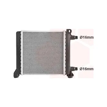 Motor automobilu Chladič, chlazení motoru VAN WEZEL 06012728