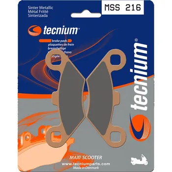 Nářadí na motocykly Brzdové destičky TECNIUM Maxi Scooter Sintered Metal - MSS216 MSS216