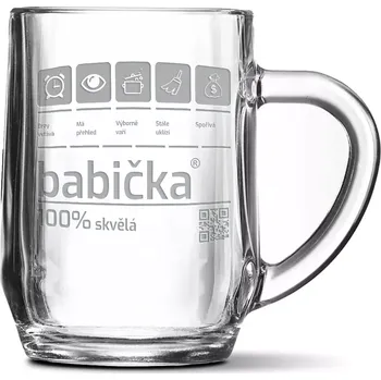Sklenice Sablio Půllitr Babička: 0,5
