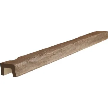 umělá květina Umělý trám PU dutý tmavý 9x6x300 cm