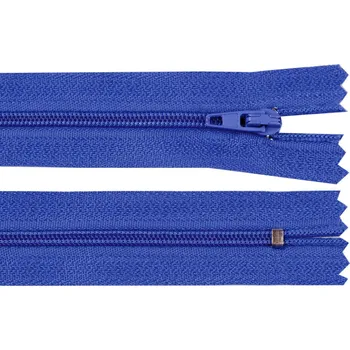 Zip Spirálový zip No 3 délka 14 cm autolock, malé, 340 modrá královská