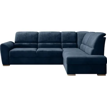 Sedací souprava Pravostranná rohová sedačka Siber s rozkládací funkcí typu delfín a úložným prostorem na lůžkoviny - ELTAP nube 40 270x93 cm