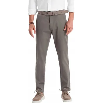 Pánské kalhoty Ombre Elegantní pánské kalhoty šedé barvy, velikost XXL