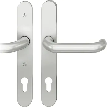 Dveřní kování Bezpečnostní kování FSB 7330 030, klika/klika Eloxovaný hliník, 92 mm