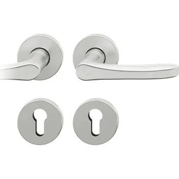 Dveřní kování Kování FSB 72 1106 objektové Eloxovaný hliník, klika / klika, Cylindrická vložka, Pravé provedení