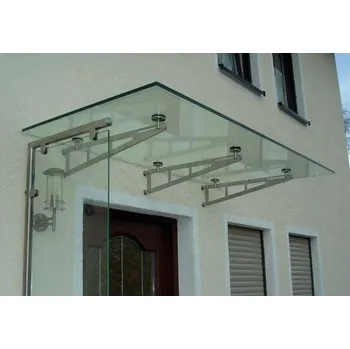 Stříška nad vchodové dveře SWORD - sada pro skleněné stříšky 1 osa