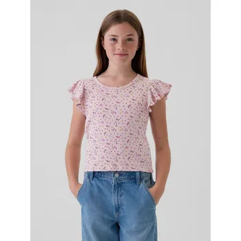 Chlapecké tričko GAP Dívčí Dětské žebrované tričko 499108-01 Velikost: M Tričko zdarma při nákupu nad 3000,-!