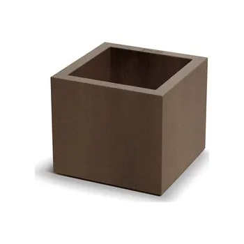 Květináč Květináč CUBLA SQUARE 29 cm - barva: rezavě hnědá