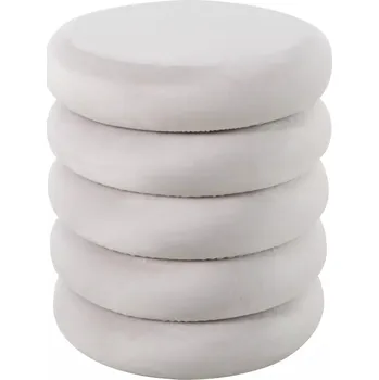 Taburet Designový kulatý taburet ANAND - světle béžový