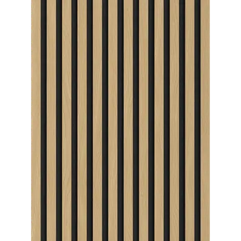 Obklad Mexen Lam-F akustické nástěnné lamely 275 x 30 cm, filc 8 mm, technická dýha, Zlatý Dub - S105-275307-3015-003 Lamely