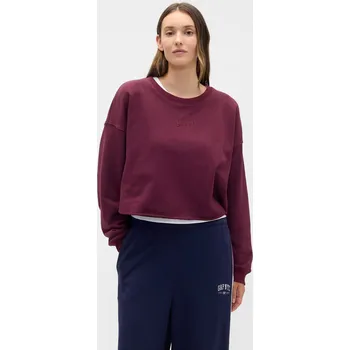 Dámská mikina GAP Dámská Oversize crop mikina Heavyweight 799277-00 Velikost: XXS Tričko zdarma při nákupu nad 3000,-!